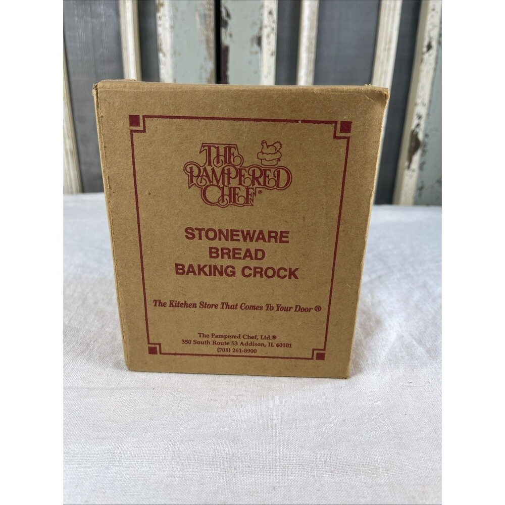 Pampered Chef Stoneware Bread Baking Crock  | New In Box/Unused